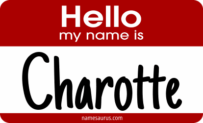 Hello my name is Charotte png download