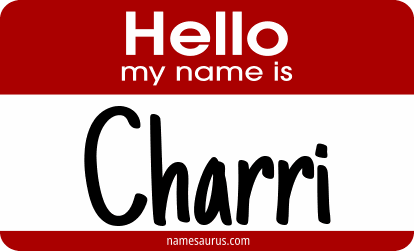 Hello my name is Charri png download