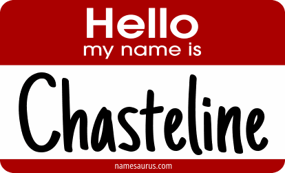 Hello my name is Chasteline png download