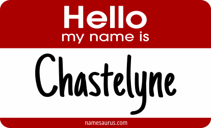 Hello my name is Chastelyne png download
