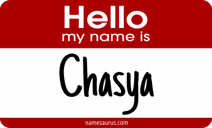 Hello my name is Chasya png download