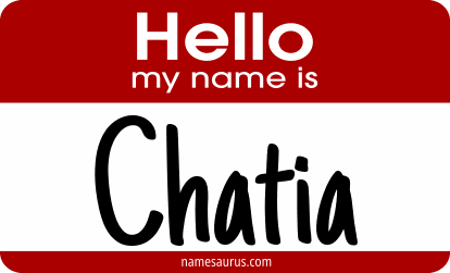 Hello my name is Chatia png download