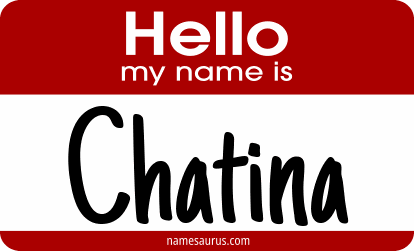 Hello my name is Chatina png download