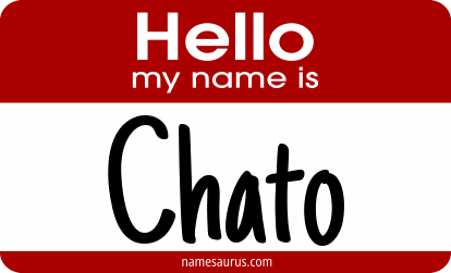 Hello my name is Chato png download