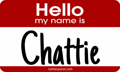 Hello my name is Chattie png download