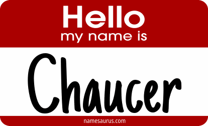 Hello my name is Chaucer png download