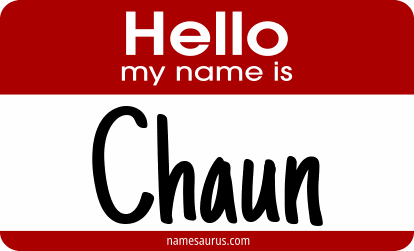 Hello my name is Chaun png download