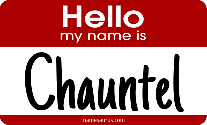Hello my name is Chauntel png download