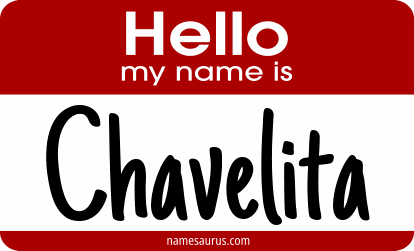 Hello my name is Chavelita png download