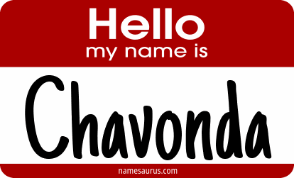 Hello my name is Chavonda png download