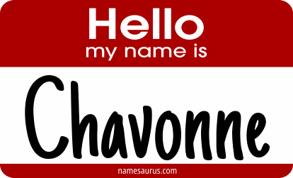 Hello my name is Chavonne png download