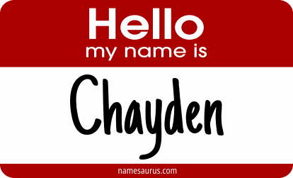 Hello my name is Chayden png download