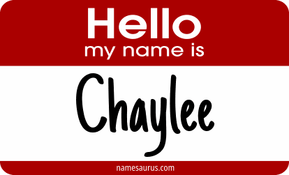 Hello my name is Chaylee png download