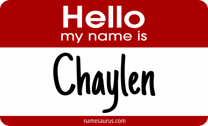 Hello my name is Chaylen png download
