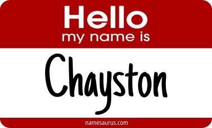 Hello my name is Chayston png download