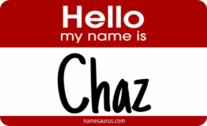 Hello my name is Chaz png download