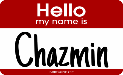 Hello my name is Chazmin png download