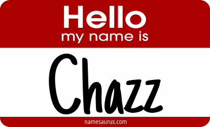 Hello my name is Chazz png download
