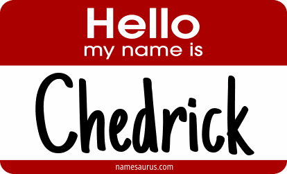 Hello my name is Chedrick png download