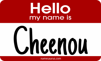 Hello my name is Cheenou png download