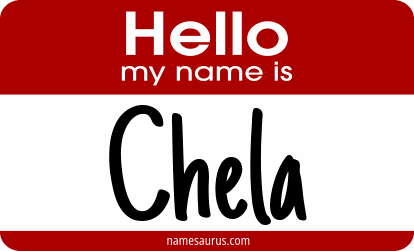 Hello my name is Chela png download