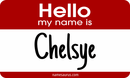 Hello my name is Chelsye png download