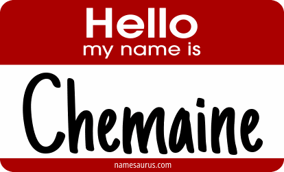 Hello my name is Chemaine png download