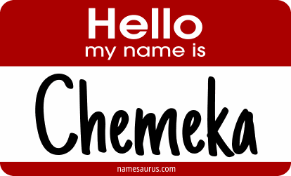 Hello my name is Chemeka png download