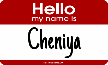 Hello my name is Cheniya png download