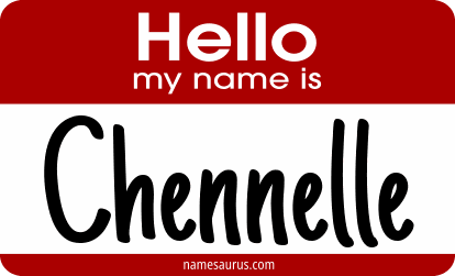 Hello my name is Chennelle png download