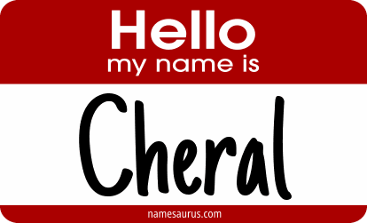Hello my name is Cheral png download