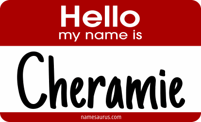 Hello my name is Cheramie png download