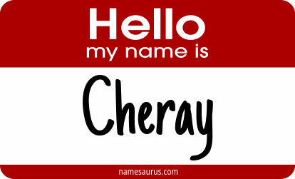 Hello my name is Cheray png download