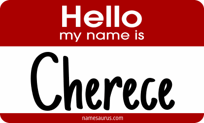 Hello my name is Cherece png download