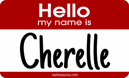 Hello my name is Cherelle png download