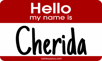 Hello my name is Cherida png download