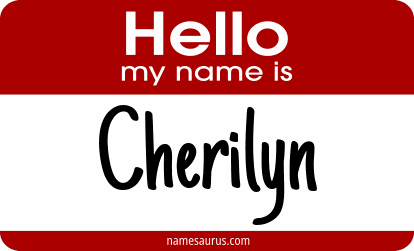 Hello my name is Cherilyn png download