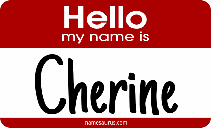 Hello my name is Cherine png download