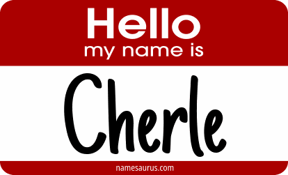 Hello my name is Cherle png download