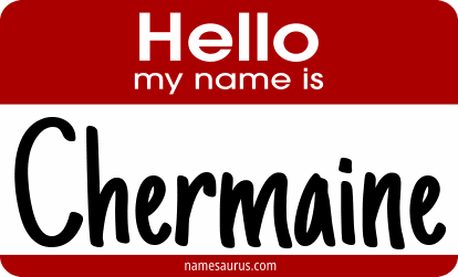 Hello my name is Chermaine png download