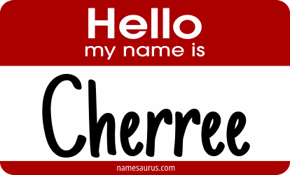 Hello my name is Cherree png download