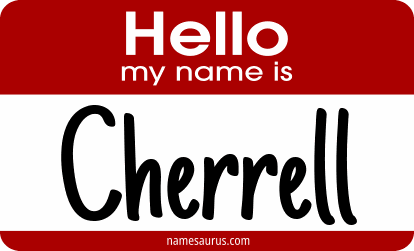 Hello my name is Cherrell png download