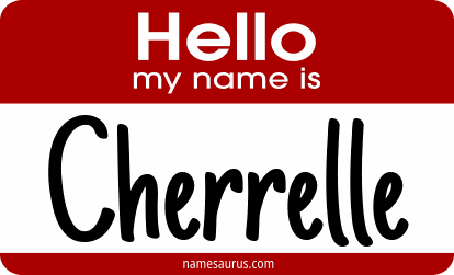 Hello my name is Cherrelle png download
