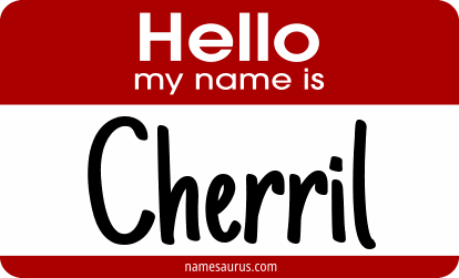 Hello my name is Cherril png download