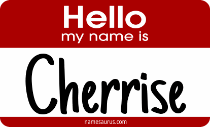 Hello my name is Cherrise png download