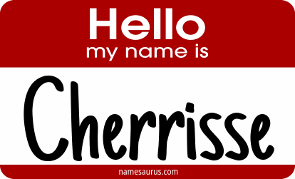 Hello my name is Cherrisse png download