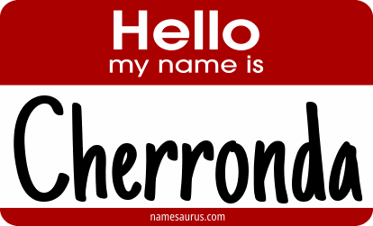Hello my name is Cherronda png download