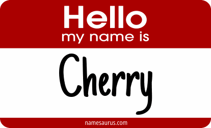Hello my name is Cherry png download