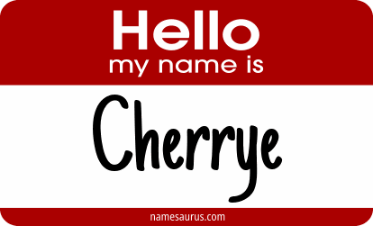 Hello my name is Cherrye png download