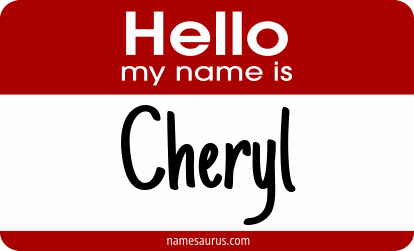 Hello my name is Cheryl png download